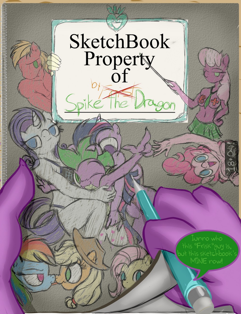 Cover Sketchbook Property Of Spike The Dragon